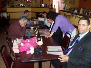 After church on Sunday, we had fun going out to eat at a Mexican restaurant that had a deal for children 12 yrs. and under to eat for only .99 cents!  It saved us all LOTS of money!!