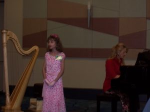 Renee sang like a bird.  She was the youngest contestant for the vocal department.