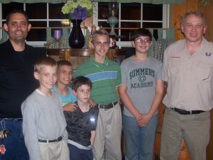 My boys with the Summers Boys - Paul and John.  (Thanks for having us over for that delicious dinner, Wendy!  We love you and will miss you!