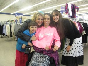 Amy enjoyed shopping, once again, for her children and their needs & for items they needed in their home.  