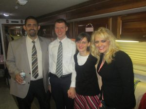 Pastor and Mrs. Anderson visiting with us in our RV