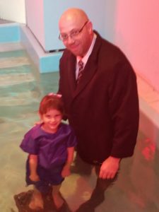 Olivia got saved on Mother's Day of last year and then she got baptized this past November.  She was so excited!